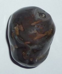 Achat Amulettstein TS 4 ca. 2,6 cm breit x 3,4 cm hoch x 2,7 cm dick (28,4 gr.)