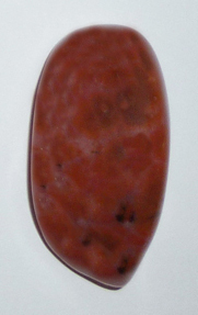 Achat rot Fleischachat TS 4 ca. 2,1 cm breit x 4,1 cm hoch x 2,2 cm dick (27,5 gr.)