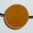 Calcit orange-Kugel gebohrt, ø 2,0 cm mit Lederband