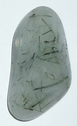 Aktinolithquarz TS gebohrt 5 ca. 2,1 cm breit x 3,9 cm hoch x 1,8 cm dick (18,9 gr.)