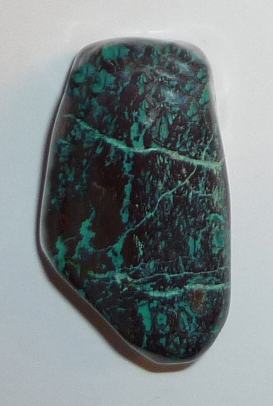 Chrysokoll Cuprit TS geb. 7 ca. 1,9 cm breit x 3,4 cm hoch x 1,5 cm dick (19,5 gr.)