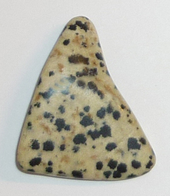 Dalmatiner Stein TS 3 ca. 2,5 cm breit x 3,1 cm hoch x 0,8 cm dick (6,4 gr.)