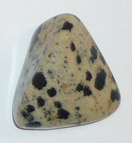 Dalmatiner Stein TS 4 ca. 2,1 cm breit x 2,2 cm hoch x 1,4 cm dick (7,3 gr.)
