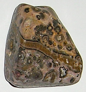Leopardenstein TS 6 ca. 2,9 cm breit x 3,1 cm hoch x 1,8 cm dick (18,2 gr.)