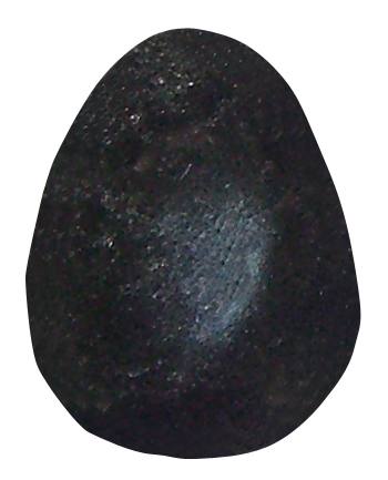 Silberobsidian TS gebohrt 5 ca. 2,1 cm breit x 2,6 cm hoch x 1,4 cm dick (9,9 gr.)