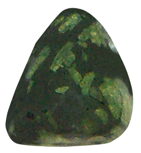 Porphyrit Epidot geb. TS 04 ca. 2,3 cm breit x 2,6 cm hoch x 1,3 cm dick (11,3 gr.)