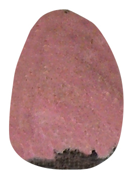 Rhodonit TS 1 ca. 2,1 cm breit x 3,1 cm hoch x 1,6 cm dick (18,7 gr.)