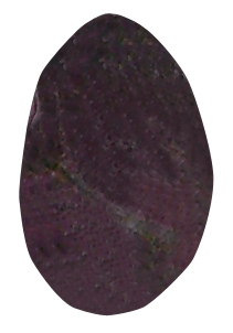 Rubin gebohrt TS 2 ca. 1,6 cm breit x 2,6 cm hoch x 1,1 cm dick (10,0 gr.)