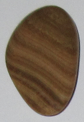 Aragonit Calcit Scheiben gebaendert 5 ca. 1,6 cm breit x 2,6 cm hoch x 0,5 cm dick (3,2 gr.)