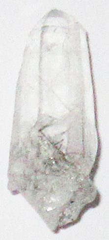 Bergkristall Spitzen mini Natur 06 ca. 1,0 cm breit x 2,7 cm hoch x 0,9 cm dick (3,1 gr.)