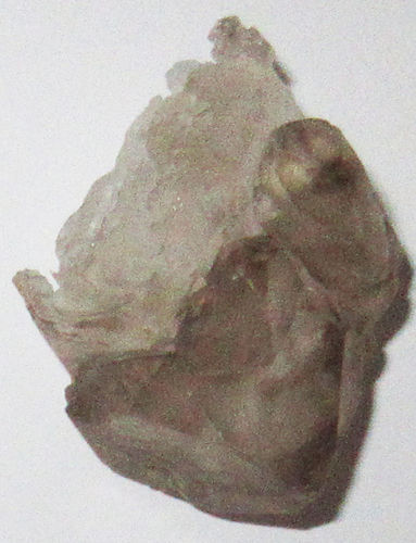 Bergkristall gebohrt Elestial groß 2 ca. 3,5 cm breit x 4,6 cm hoch x 3,3 cm dick (41,4 gr.)