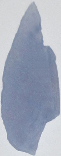Chalcedon blau Natur 5 ca. 1,6 cm breit x 4,4 cm hoch x 0,7 cm dick (4,1 gr.)