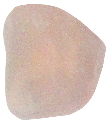 Chalcedon rosa TS 1 ca. 2,2 cm breit x 2,5 cm hoch x 1,5 cm dick (9,2 gr.)
