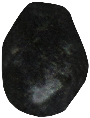 Chalkopyrit Nephrit gebohrt TS 1 ca. 2,0 cm breit x 3,0 cm hoch x 0,9 cm dick (9,6 gr.)