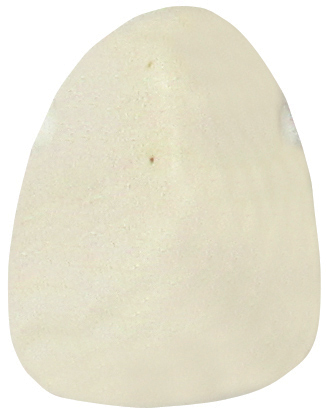 Dolomit beige gebohrt TS 2 ca. 1,9 cm breit x 2,4 cm hoch x 1,6 cm dick (8,7 gr.)