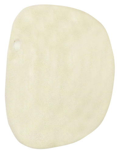 Dolomit beige gebohrt TS 4 ca. 2,1 cm breit x 3,0 cm hoch x 1,7 cm dick (19,5 gr.)