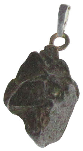 Meteorit Anhaenger 5 ca. 1,4 cm breit x 2,6 cm hoch x 1,3 cm dick (9,7 gr.)