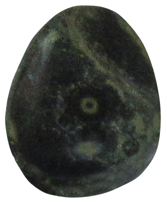 Eldarit Nebulastein gebohrt TS 1 ca. 1,9 cm breit x 2,5 cm hoch x 1,1 cm dick (8,3 gr.)