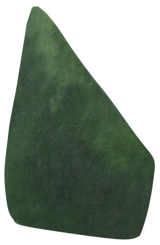 Jade gruen TS 6 ca. 1,7 cm breit x 2,4 cm hoch x 0,6 cm dick (4,5 gr.)