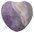 Amethyst Chevron Herz klein gebohrt 5 ca. 2,6 cm breit x 2,5 cm hoch x 1,3 cm dick (11,6 gr.)
