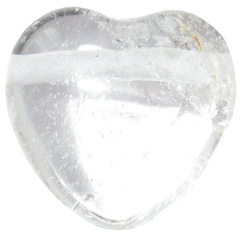 Bergkristall Herz klein gebohrt 1 ca. 2,5 cm breit x 2,3 cm hoch x 1,4 cm dick (10,5 gr.)