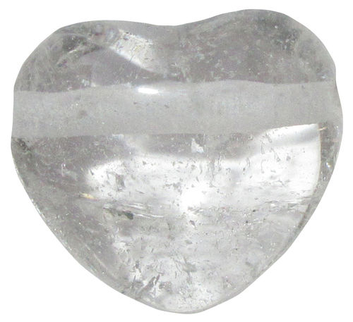 Bergkristall Herz klein gebohrt 2 ca. 2,6 cm breit x 2,4 cm hoch x 1,4 cm dick (11,2 gr.)