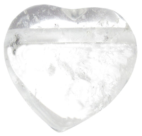 Bergkristall Herz groß gebohrt 1 ca. 2,7 cm breit x 2,7 cm hoch x 1,1 cm dick (11,7 gr.)