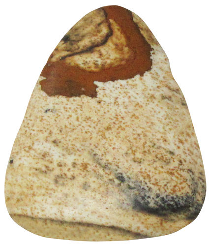 Kalahari Picture Stone gebohrt TS 3 ca. 2,9 cm breit x 3,9 cm hoch x 1,0 cm dick (15,2 gr.)
