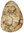 Kalahari Picture Stone gebohrt TS 4 ca. 2,6 cm breit x 3,9 cm hoch x 1,1 cm dick (16,5 gr.)