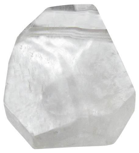 Bergkristall facettiert gebohrt 2 ca. 3,0 cm breit x 3,7 cm hoch x 1,5 cm dick (22,5 gr.)