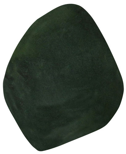 Nephrit Jade gebohrt TS 3 ca. 1,9 cm breit x 2,5 cm hoch x 1,4 cm dick (10,0 gr.)