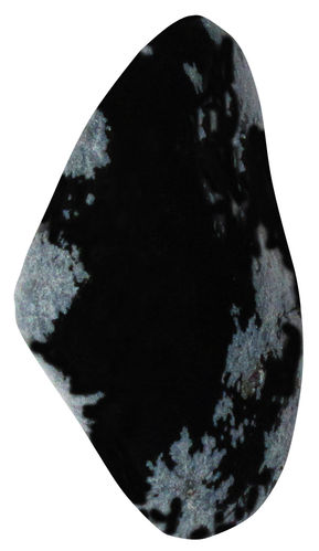Schneeflockenobsidian TS 4 ca. 2,3 cm breit  x 4,5 cm hoch x 1,8 cm dick (19,2 gr.)