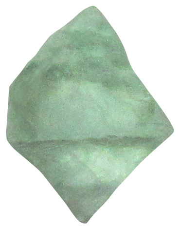 Fluorit gruen Oktaeder 04 ca. 2,5 cm breit x 2,5 cm hoch x 1,7 cm dick (10,2 gr.)