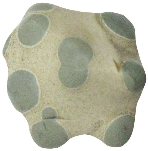 Porcellanit Augen TS 2 ca. 1,7 cm breit x 1,8 cm hoch x 0,7 cm dick (2,5 gr.)