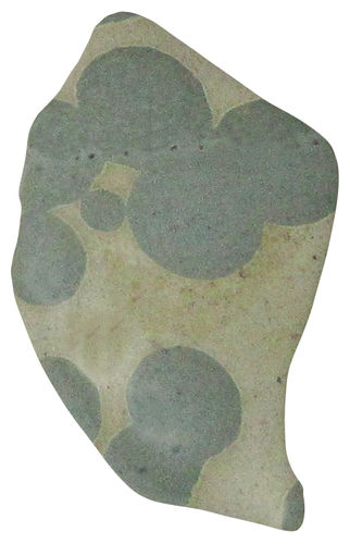 Porcellanit Augen TS 4 ca. 1,7 cm breit x 3,0 cm hoch x 0,5 cm dick (2,7 gr.)