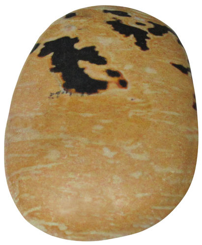 Porcellanit Landschaft gebohrt TS 2 ca. 2,4 cm breit x 3,6 cm hoch x 1,1 cm dick (13,0 gr.)