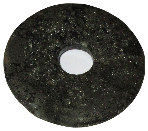 Pyrit Donut 2 ca. 5,0 cm Durchmesser x 0,6 cm dick x 1,1 cm Lochdurchmesser (40,0 gr.)