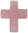 Rosenquarz Kreuz gebohrt 1 ca. 3,2 cm breit x 3,8 cm hoch x 0,9 cm dick (14,0 gr.)