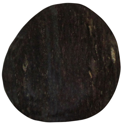 Bronzit gebohrt TS 6 ca. 4,0 cm breit x 4,3 cm hoch x 1,1 cm dick (35,5 gr.)