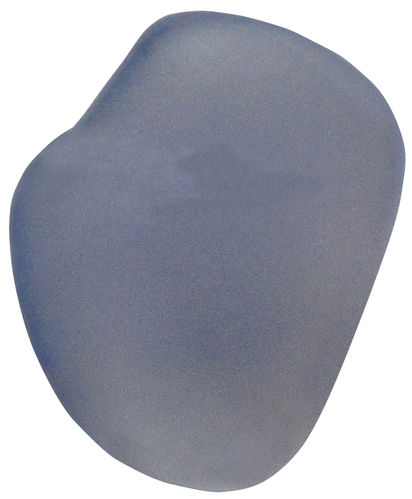 Chalcedon blau TS 2 ca. 1,7 cm breit x 2,4 cm hoch x 0,7 cm dick (3,9 gr.)