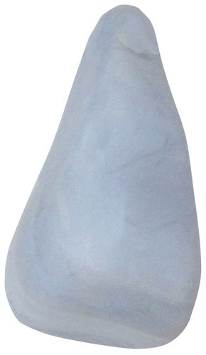 Chalcedon blau gebändert TS 1 ca. 1,5 cm breit x 3,1 cm hoch x 1,2 cm dick (7,5 gr.)