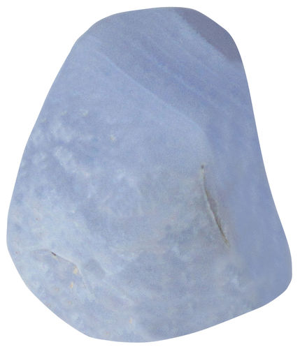 Chalcedon blau gebohrt gebaendert TS 7 ca. 2,0 cm breit x 2,6 cm hoch x 1,7 cm dick (12,2 gr.)