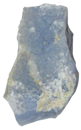 Chalcedon blau gebohrt gebaendert TS 12 ca. 2,7 cm breit x 4,6 cm hoch x 1,8 cm dick (36,9 gr.