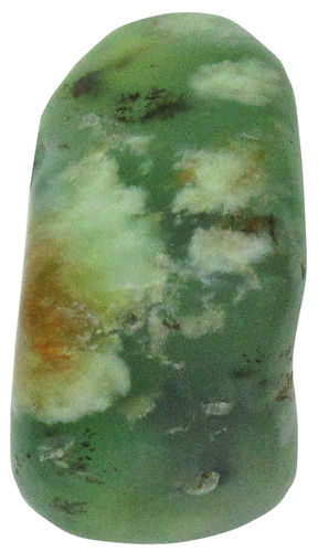 Chrysopras gebohrt TS 04 ca. 1,5 cm breit x 2,8 cm hoch x 1,3 cm dick (7,6 gr.)