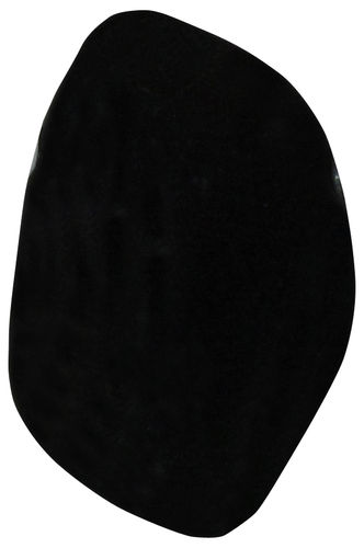 Jadeit schwarz gebohrt TS 2 ca. 1,9 cm breit x 3,1 cm hoch x 1,3 cm dick (10,8 gr.)