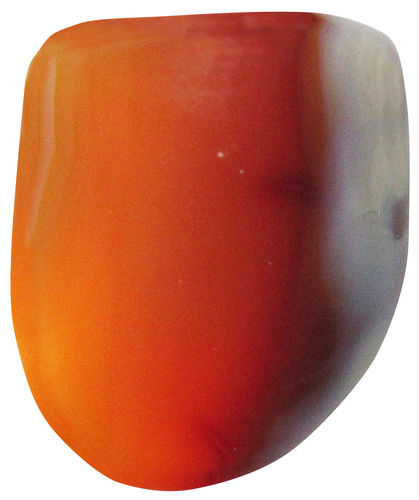 Karneol orange TS 01 ca. 1,8 cm breit x 2,0 cm hoch x 1,0 cm dick (5,1 gr.)