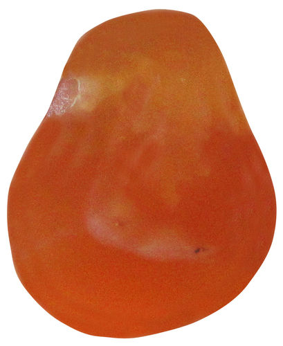 Karneol orange gebohrt TS 5 ca. 2,0 cm breit x 2,5 cm hoch x 1,5 cm dick (9,9 gr.)