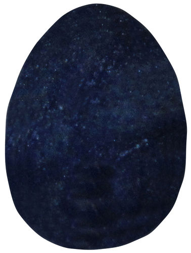 Blauquarz gebohrt TS 2 ca. 1,8 cm breit x 2,6 cm hoch x 1,2 cm dick (9,4 gr.)