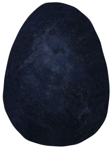Blauquarz gebohrt TS 4 ca. 1,9 cm breit x 2,6 cm hoch x 1,3 cm dick (10,6 gr.)