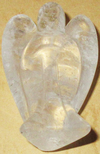 Bergkristall Engel 002 ca. 2,7 cm breit x 4,1 cm hoch x 1,4 cm dick (20,3 gr.)
